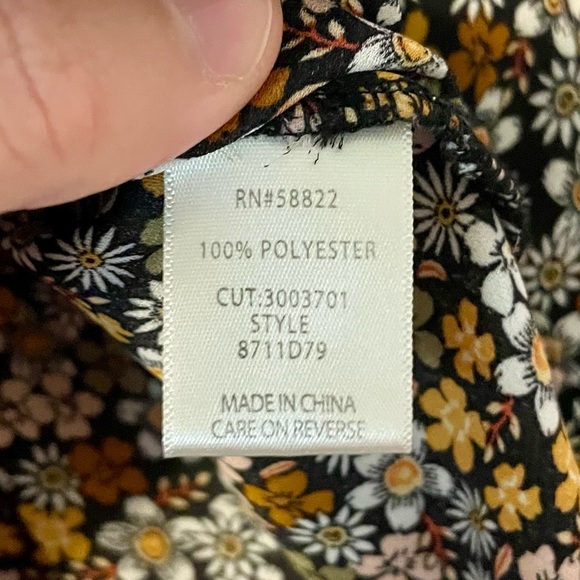 Max Studio Faux Wrap Blouse - Picture 9 of 9